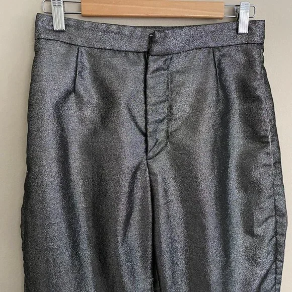 House of CB Jas Silver Kick Flare Trouser - Picture 5 of 14